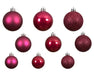 KI-generiertes Bild,30 Kunststoff Weihnachtskugeln Festive Pink 4cm-6cm Baumkugel Dekokugel