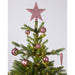 KI-generiertes Bild,33 Christbaumkugeln Kunststoff Pink Spitze Stern Weihnachtskugeln