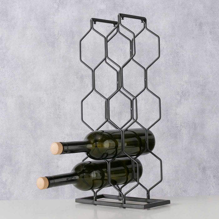 KI-generiertes Bild,Weinregal Weinständer Metall 48cm für 8 Flaschen Flaschenregal Flaschenhalter
