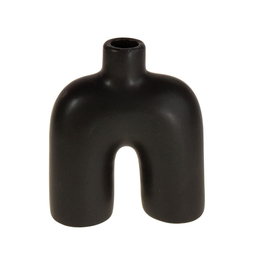 KI-generiertes Bild,Bogen Kerzenständer Schwarz 15cm B-Ware geschwungen Stabkerzen-Kerzenhalter