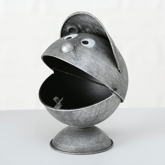 KI-generiertes Bild,XL Sturmaschenbecher Metall Smoky Grau 16cm Cappy Windaschenbecher Ascher
