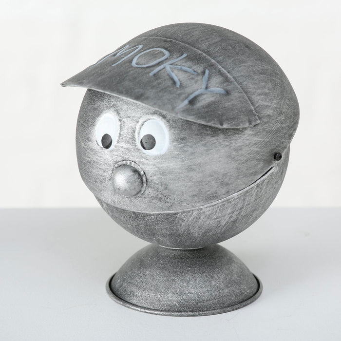 KI-generiertes Bild,XL Sturmaschenbecher Metall Smoky Grau 16cm Cappy Windaschenbecher Ascher