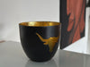 KI-generiertes Bild,XL Metall Teelichthalter Büffel 9cm Schwarz Gold Votiv Kerzenhalter Windlicht