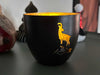 KI-generiertes Bild,XL Metall Teelichthalter Steinbock 9cm Schwarz Gold Votiv Kerzenhalter Windlicht