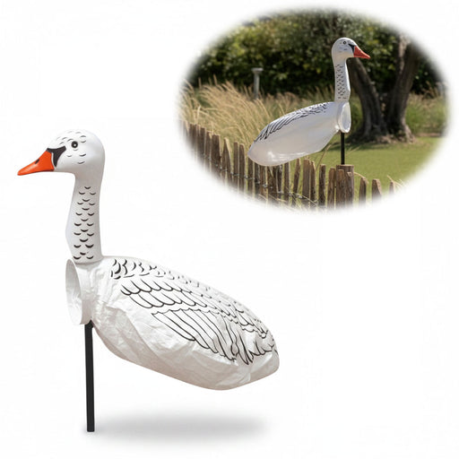 KI-generiertes Bild Windspiel Windgans Gertrude 70cm Windsack Gartendeko für draußen