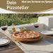 KI-generiertes Bild,Premium Holz Servierplatte 37cm Akazie Drehteller drehbar Drehtablett Drehplatte