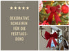 KI-generiertes Bild,2x XXL Weihnachtsschleife Set 29cm Rot - funkelnd Schleife für Weihnachts-Deko