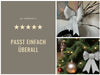 KI-generiertes Bild,2x XXL Weihnachtsschleife Set 29cm Silber - funkelnd Schleife für Weihnachts-Deko