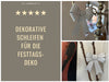 KI-generiertes Bild,2x XL Weihnachtsschleife Set 17cm Silber - funkelnd Schleife für Weihnachts-Deko