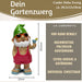 KI-generiertes Bild,XL Deko Figur Gartenzwerg Cocktail 20cm Gnom Skulptur Gartenstatue Statue Objekt