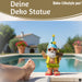 KI-generiertes Bild,XL Deko Figur Gartenzwerg Summer 23cm Gnom Skulptur Gartenstatue Statue Objekt