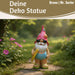 KI-generiertes Bild,XL Deko Figur Gartenzwerg Surfer 23cm Gnom Skulptur Gartenstatue Statue Objekt