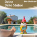 KI-generiertes Bild,XL Deko Figur Gartenzwerg Surfer 23cm Gnom Skulptur Gartenstatue Statue Objekt