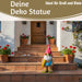 KI-generiertes Bild,XL Deko Figur Gartenzwerg Surfer 23cm Gnom Skulptur Gartenstatue Statue Objekt