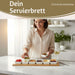 KI-generiertes Bild,XL Tapas Snacktablett Snackteller 9-fach Set 58cm Eckig Serviertablett Snackschalen