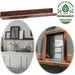 KI-generiertes Bild Holz Wandregal Bilderregal 60cm Braun Fundholz Wandboard Bilderrahmenleiste Ablage