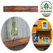 KI-generiertes Bild Holz Wandregal Bilderregal 45cm Braun Fundholz Wandboard Bilderrahmenleiste Ablage
