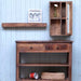 KI-generiertes Bild,XL Holz Wandregal Bilderregal 80cm Braun Fundholz Wandboard Bilderrahmenleiste Ablage