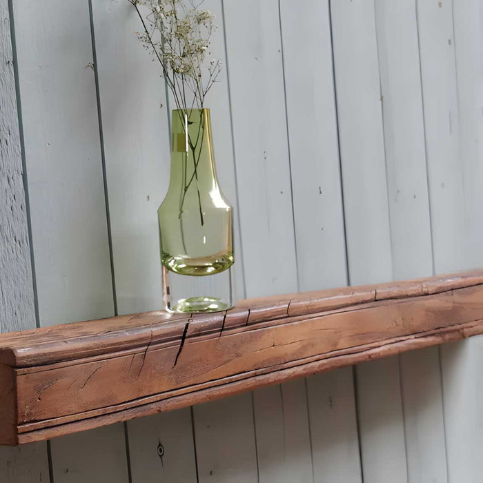 KI-generiertes Bild,Holz Wandregal Bilderregal 45cm Braun Fundholz Wandboard Bilderrahmenleiste Ablage