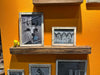 KI-generiertes Bild,XL Holz Wandregal Bilderregal 80cm Braun Fundholz Wandboard Bilderrahmenleiste Ablage