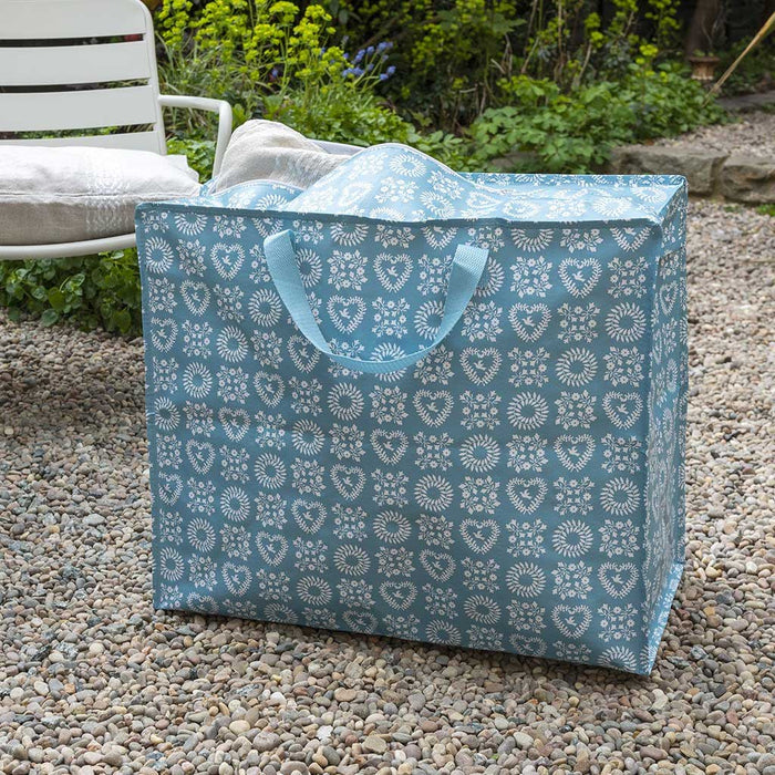 KI-generiertes Bild,XXL Jumbo Bag Blue Friendship 55cm Aufbewahrungstasche Einkaufstasche
