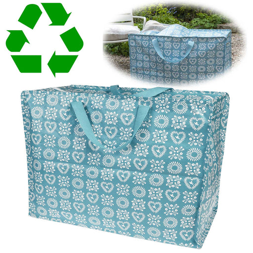 KI-generiertes Bild XXL Jumbo Bag Blue Friendship 55cm Kunststoff Aufbewahrungstasche Einkaufstasche