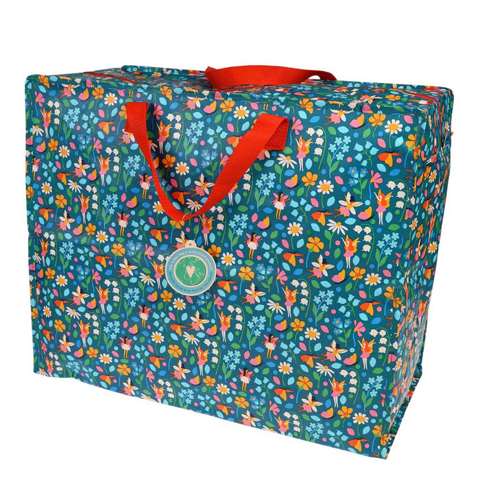 KI-generiertes Bild,XXL Jumbo Bag Fairies Garden 55cm Aufbewahrungstasche Einkaufstasche