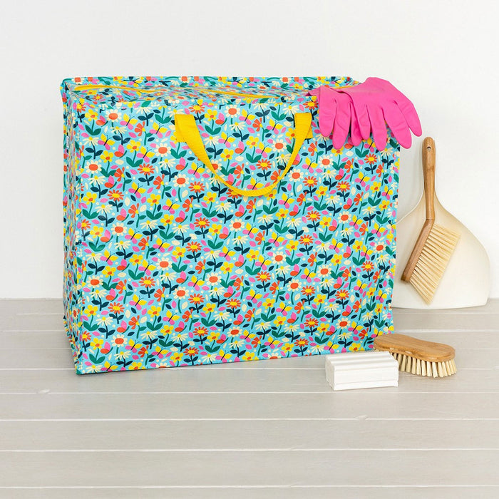 KI-generiertes Bild,XXL Jumbo Bag Blumen 55cm Aufbewahrungstasche Einkaufstasche