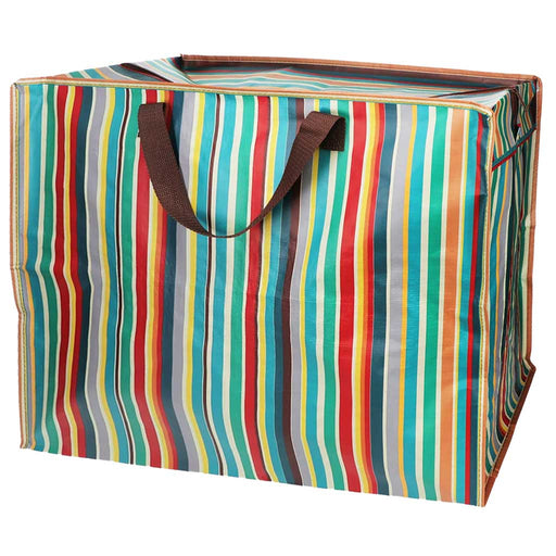 KI-generiertes Bild,XXL Jumbo Bag Retro 70´ziger Steifen 55cm Aufbewahrungstasche Einkaufstasche