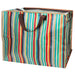 KI-generiertes Bild,XXL Jumbo Bag Retro 70´ziger Steifen 55cm Aufbewahrungstasche Einkaufstasche