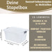 KI-generiertes Bild,XL Stapelbox Allzweckbox 40x28x20cm ?? mit Deckel Transportbox Stapelkiste