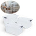 KI-generiertes Bild XL Stapelbox Allzweckbox 3´er Set 40x28cm mit Deckel Transportbox Stapelkiste