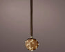KI-generiertes Bild,XL Deko Glas Lichtkugel 15LED 10cm Gold Braun Glaskugel Timer Batterie Anhängen