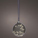 KI-generiertes Bild,XL Deko Glas Lichtkugel 40LED 20cm Grau Anthrazit Glaskugel Timer Batterie Anhängen
