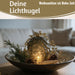 KI-generiertes Bild,XL Deko Glas Licht-Kugel Zapfen 15 LED 20cm Timer Batterie-Fach Gold zum Anhängen