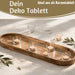 KI-generiertes Bild,XL Deko-Tablett Mango-Holz Braun 72cm groß Serviertablett Obst-Schale Brot