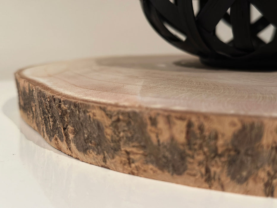 KI-generiertes Bild,XL Rindenbrett Baumscheibe Rund Holz Ø 30cm Astscheibe Rindenscheibe