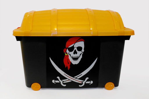 KI-generiertes Bild,XL Spielzeugkiste Piraten-Kiste 60x40cm Schatztruhe Aufbewahrungsbox