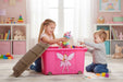 KI-generiertes Bild,XL Spielzeugkiste Prinzessin Fee Aufbewahrungsbox Rollbox Rollen