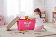KI-generiertes Bild,XL Spielzeugkiste Prinzessin Fee Aufbewahrungsbox Rollbox Rollen