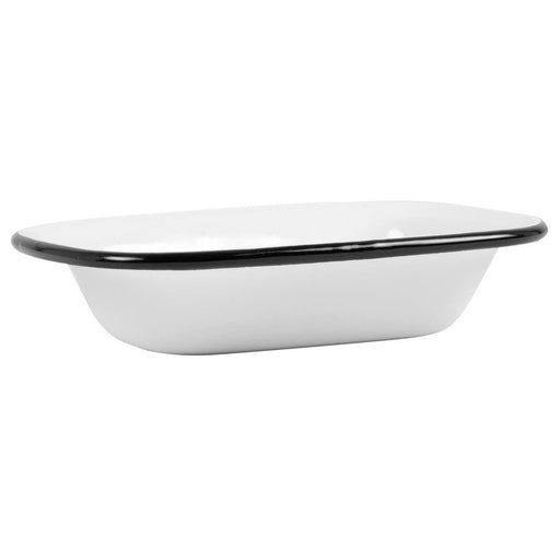 KI-generiertes Bild,Seifenschale Emaille Creme Weiß 15cm Altum Seifenhalter Seifenablage