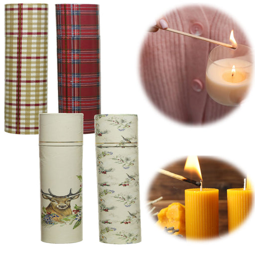 KI-generiertes Bild XL 120 Streichhölzer 2er-Set 10cm lang Köcher Zündhölzer Weihnachten