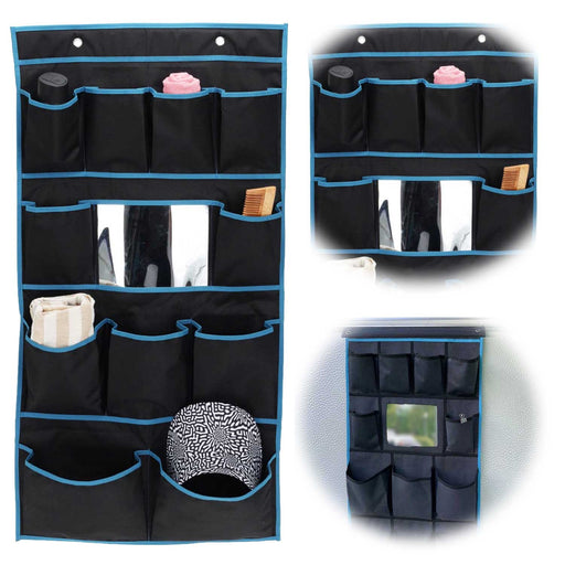 KI-generiertes Bild Hänge-Organizer Hängeregal 11 Fächer 90x45cm Türregal Schuhregal Hängetasche