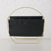 KI-generiertes Bild,Eleganter Magazinständer Schwarz Gold 40cm Zeitungsständer Zeitschriftenständer