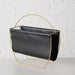 KI-generiertes Bild,Eleganter Magazinständer Schwarz Gold 40cm Zeitungsständer Zeitschriftenständer