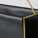 KI-generiertes Bild,Eleganter Magazinständer Schwarz Gold 40cm Zeitungsständer Zeitschriftenständer