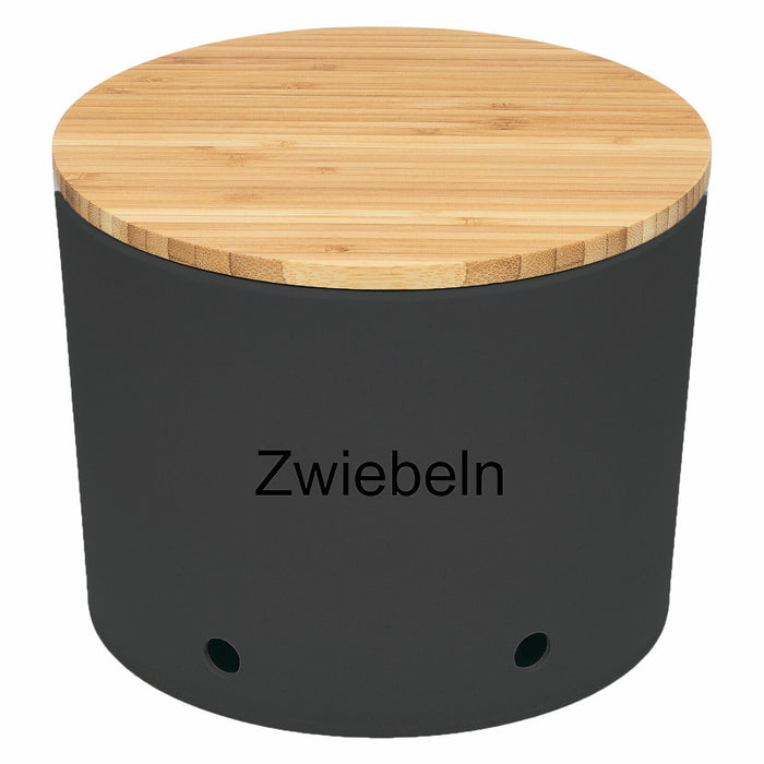 KI-generiertes Bild,Natur-Design Zwiebeltopf 20x16cm Made in Germany Grau Schiefer