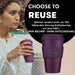 KI-generiertes Bild,Ecoffee Cup 400ml Kerr Napier Schwarz PLA Coffee to Go Becher Wiederverwendbar